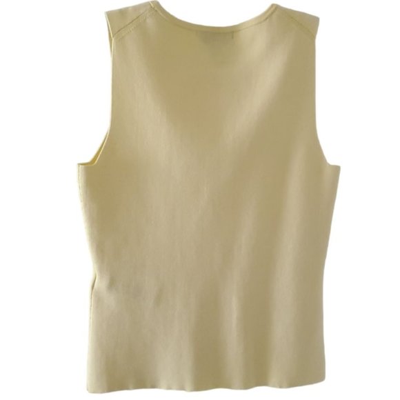 Petite Sophisticate Silk Stretch Cardigan & Shell Set | Like New | XSP | Yellow - Picture 7 of 11